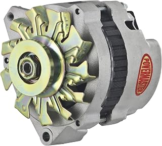 Powermaster 8-47529-111 オルタネーター (Chrysler Upgrade CS130 Type Natural 140A 1V プーリー スペーサー付き 1-ワイヤー 318/340/360) 1パック