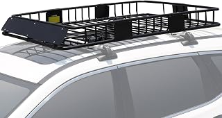 Leader Accessories 150LB Roof Rack Cargo Basket - 64x39 Inch Car Top Luggage Carrier for SUV Truck Cars