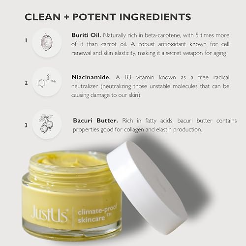 Miniatura 5 de JustUs Skincare Meta Ultimate Treatment Cream -- Advanced Hydrating & Anti-Aging Formula - Day & Night Use -- with Peptides and Bacuri -- Rejuvenate