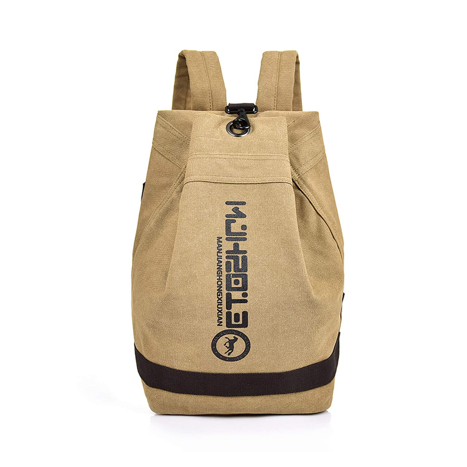 FANDARE Retro Zaini Tela Zainetto porta PC Cartelle Zaino Scuola Adolescente Borsa da scuola Borse a Zaino Zainetti Daypacks per Uomo Donna All'aperto Viaggio Escursionismo Camping Cachi