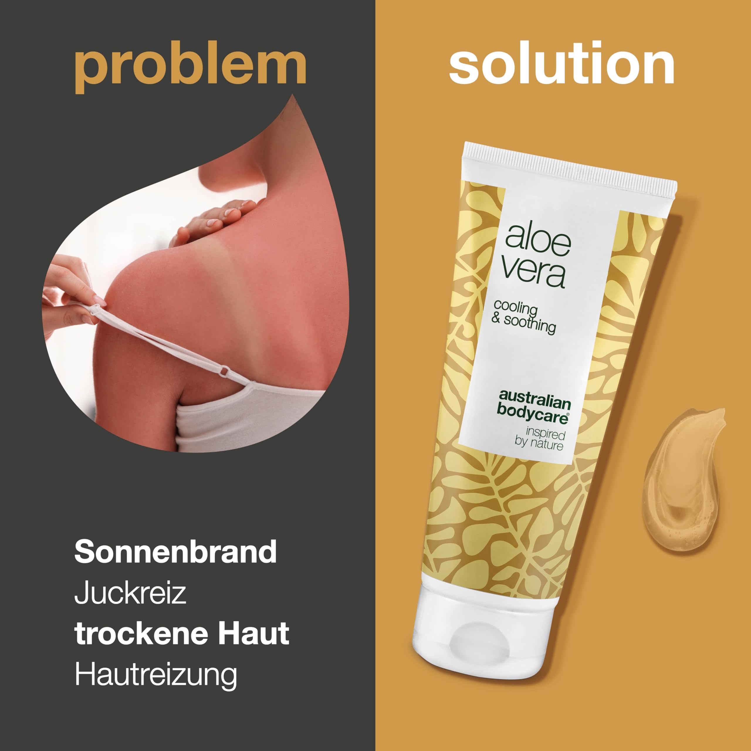 100% Vegan Bio Aloe Vera Gel 100 ml | Aloe Vera After Sun Balsam |  Natrliches Aloe Vera & Teebauml | Khlend & feuchtigkeitsspendend gegen  Juckreiz, Sonnenbrand & Narben : Amazon.de: Kosmetik