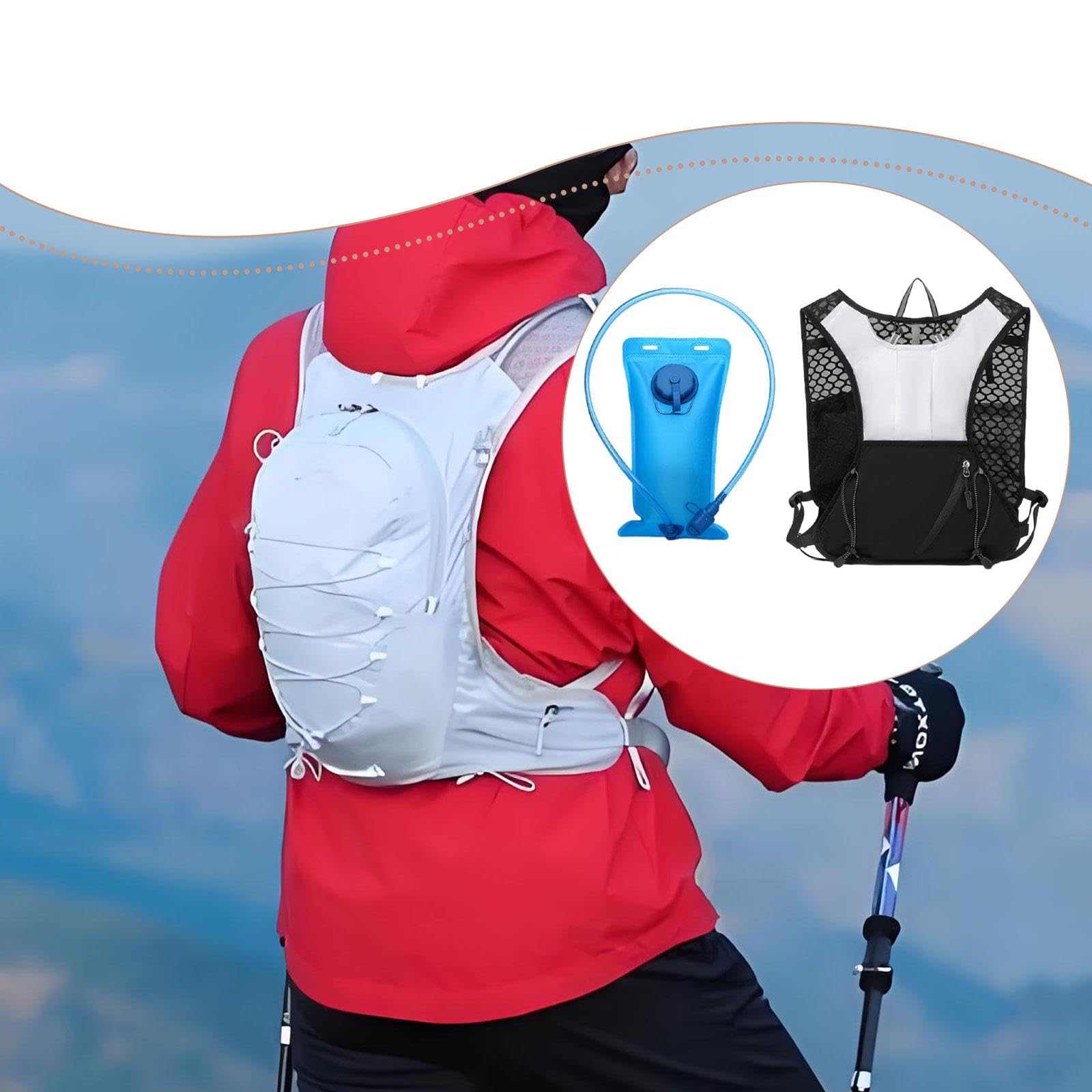 F Fityle Sac à Dos d'hydratation, Sac de Poitrine avec Boucle réglable, Confortable, en Polyester, idéal pour Le Cyclisme, l'alpinisme, Le Trail, Le