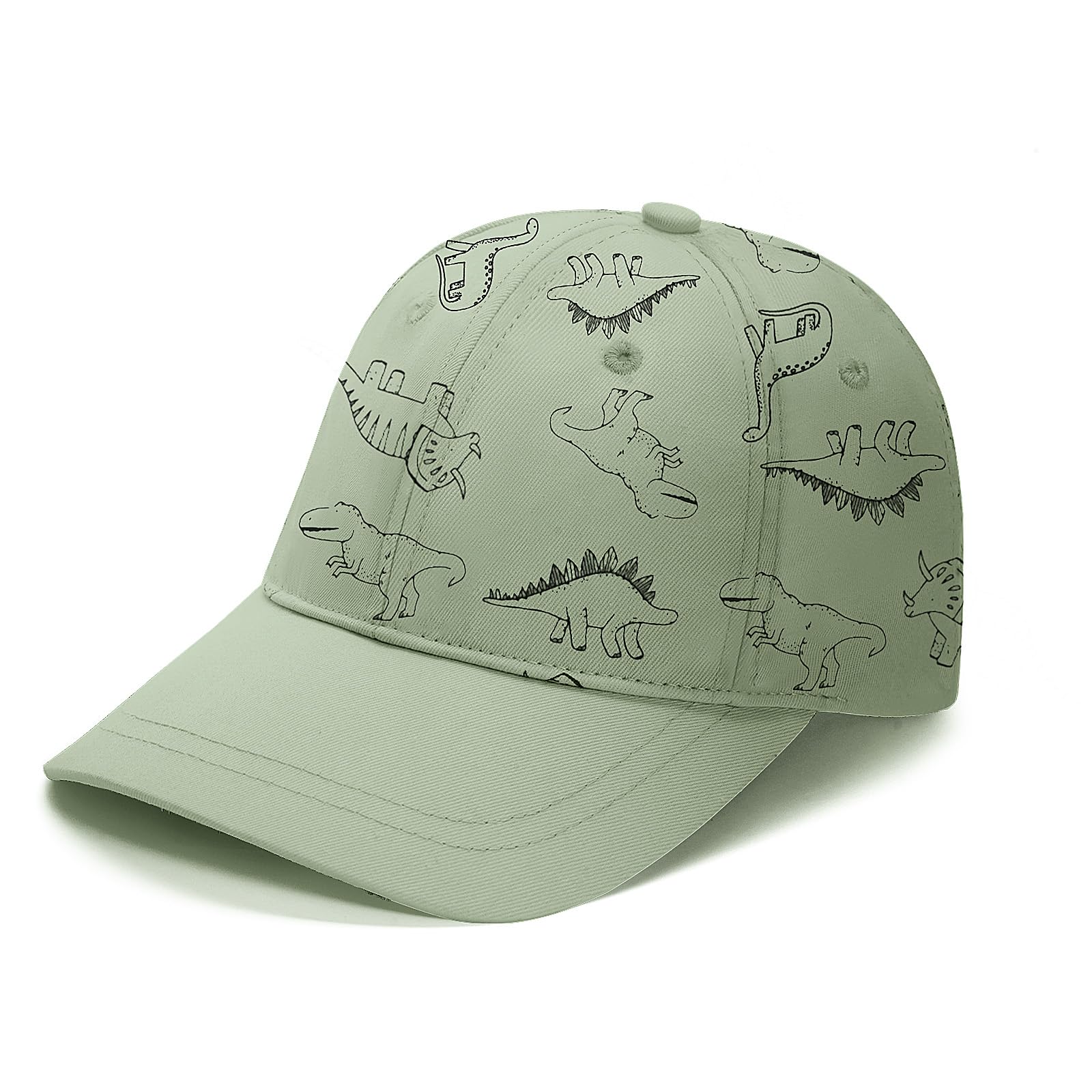 TOMEEK Sonnenhut Kinder Baseball Cap Niedlich Dinosaurier Freizeit Cap Kinder Unisex Verstellbare Baby Baumwolle Outdoor Sport Hut Jungen und Mädchen Anti-UV Caps