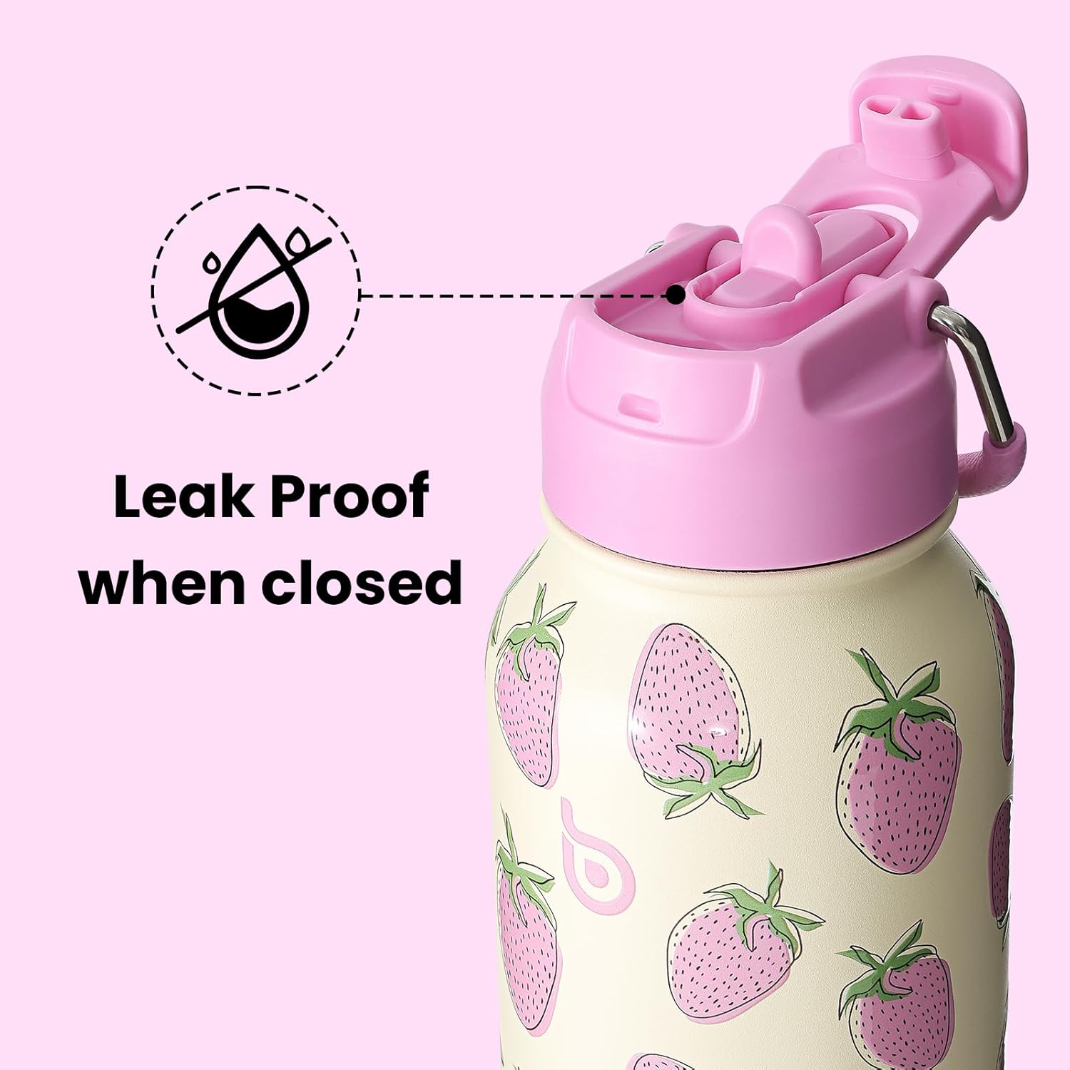 BOTTLE BOTTLE 32oz Insulated Water Bottle Stainless Steel Sport Water Bottle with Straw Dual-use Lid Design for Gym with Pill Box - Image 4