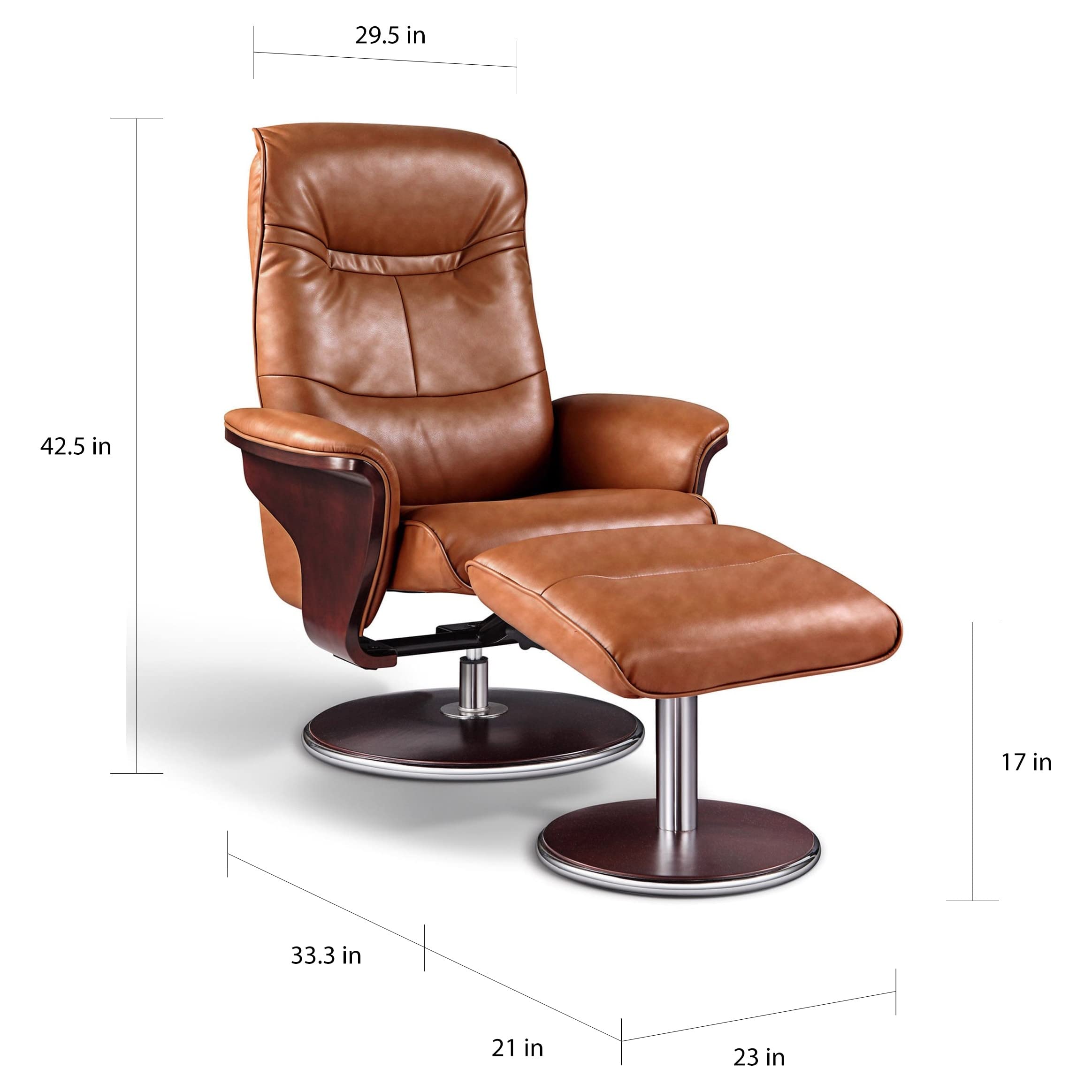 Amazon.com: Artiva USA A05393BR Milano Modern Bendwood Leather