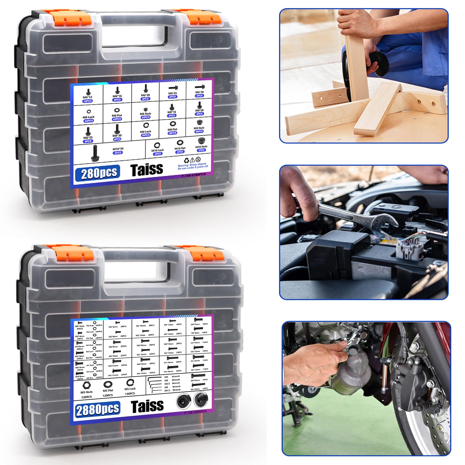 3160 Piece Metric Bolt Kit - Nuts, Bolts & Screws -6 3160 Piece Metric Bolt Kit - Nuts, Bolts & Screws -6