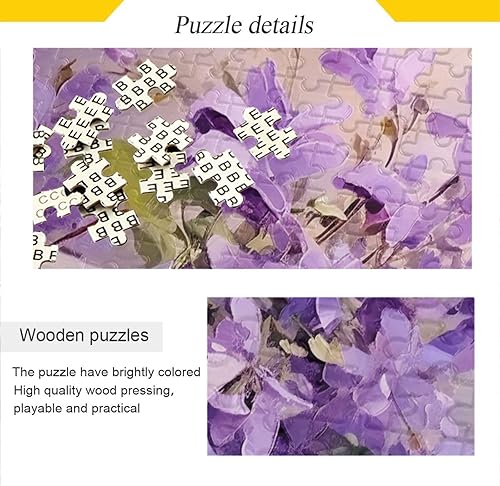 Miniatura 2 de Purple Flower Jigsaw Puzzles 500 Pieces for Adults,Learning Educational Puzzles,Difficult and Challenge Families Toys with Mesh Storage Bag 2011811