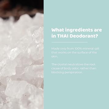 Thai Deodorant Stone Crystal Stone in Basket
