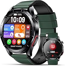 Lgnitek 2026 New ECG Smart Watch Man with HRV/Arterìαl/BMI/Uric Acid/Lipids, 1.43 inch AMOLED Smartwatch with 24H Heart Rate Monitor SpO2 Sleep Monitor, Activity Bracelet for Android iOS