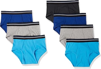 Amazon Essentials Men's Cotton Tag-Free Breathable Briefs Underwear, Multipacks