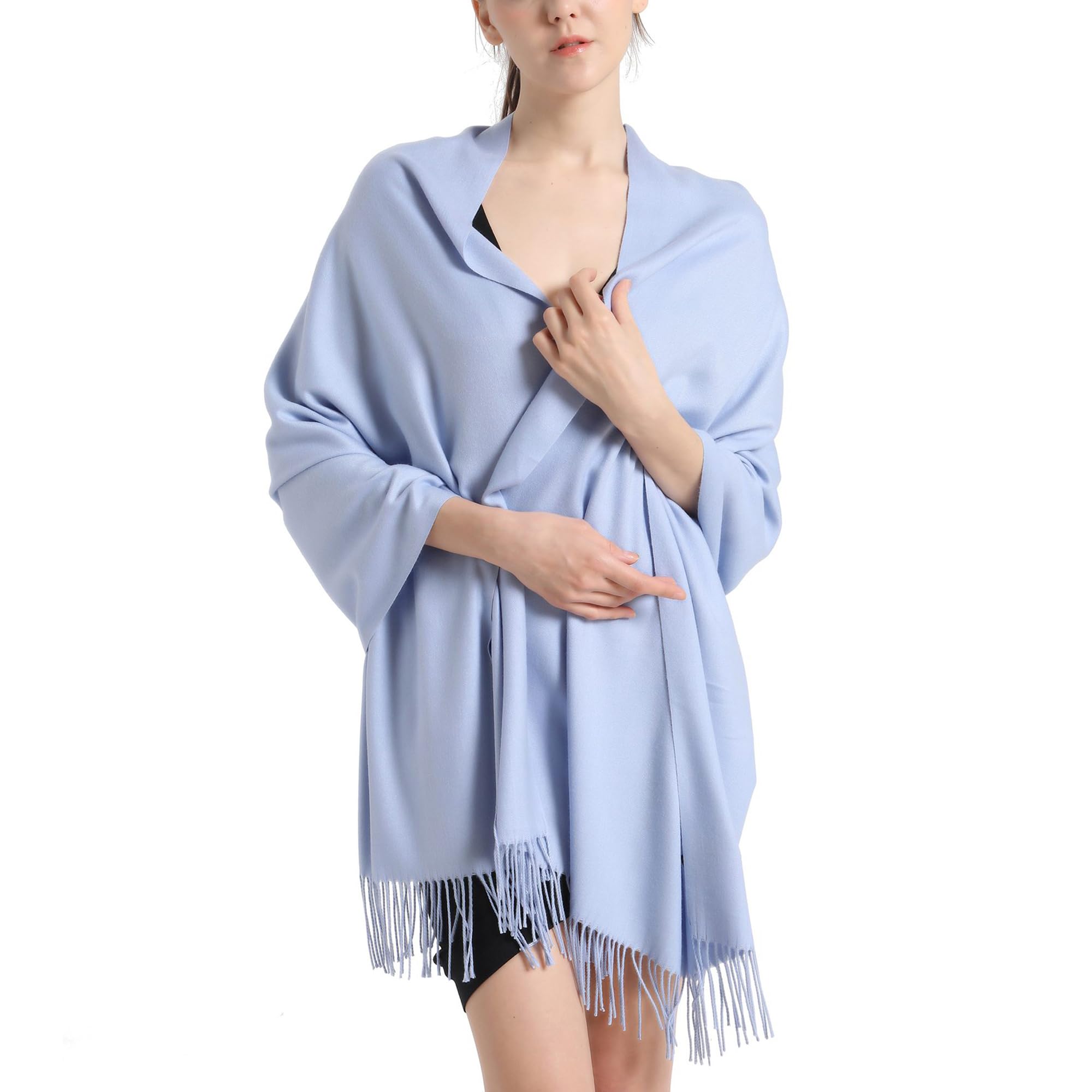 Pashmina Scarf and Shawl - Soft Women Pashminas Wrap for Wedding Evening Party dressesGlobal Recycled StandardGlobal Recycled StandardGlobal Recycled Standard