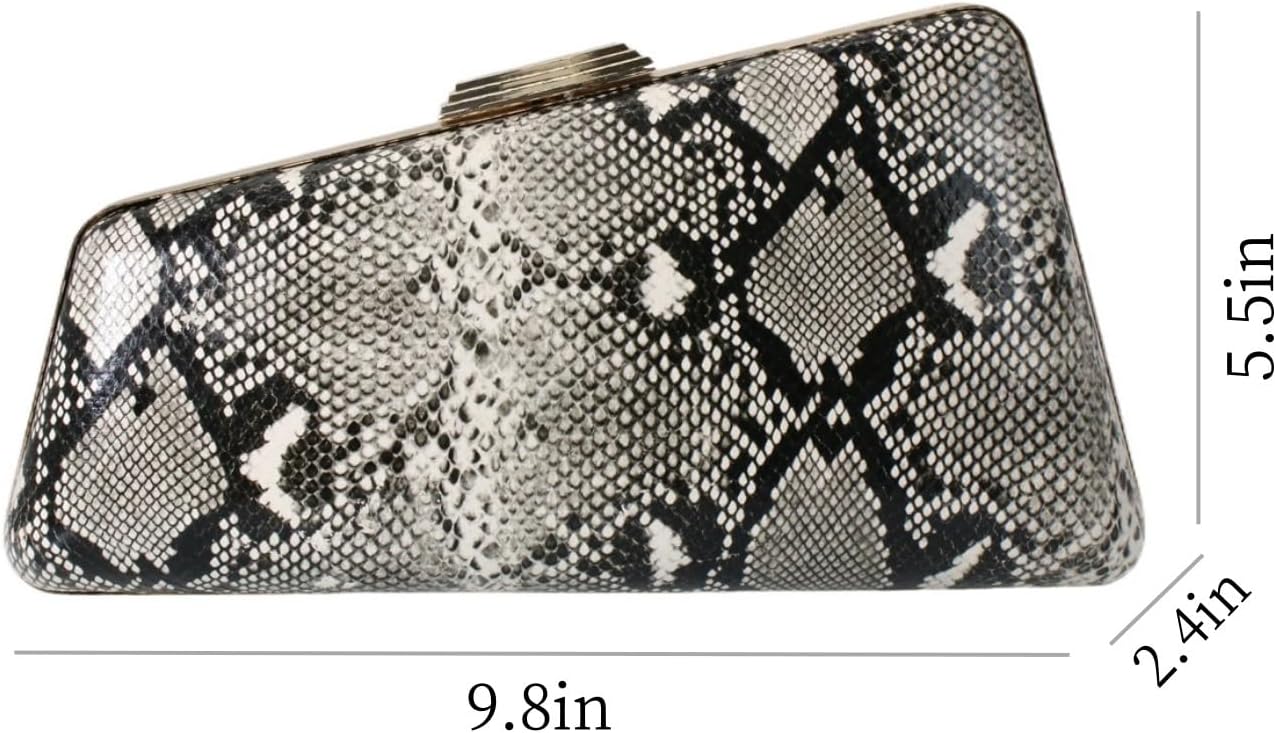 Trendy Evening Clutch Purse for Women Stylish PU Leather Handbag Casual Crossbody Shoulder Bag for Banquet Party