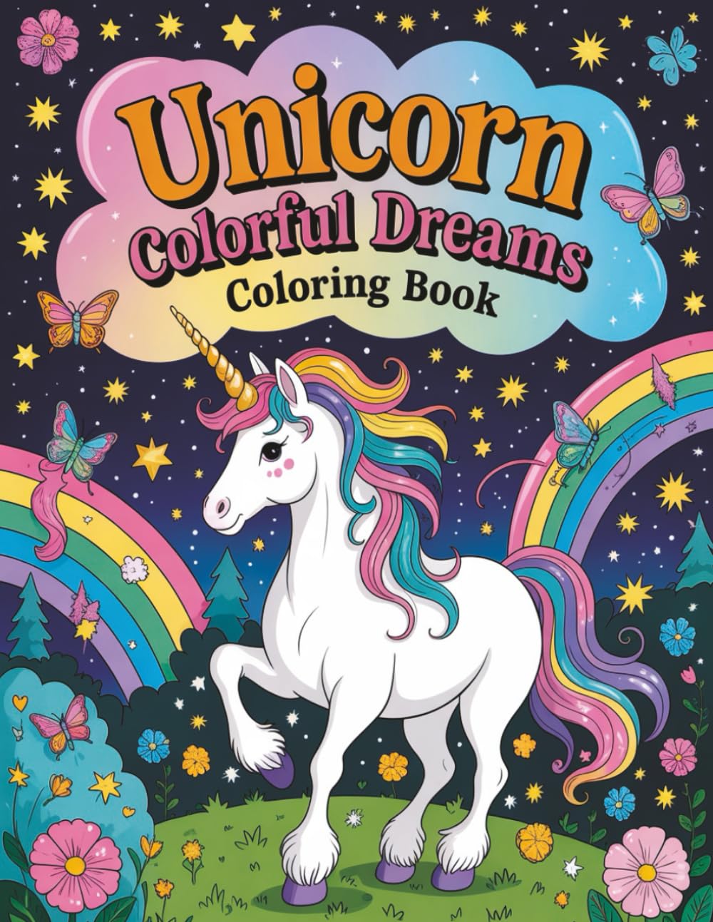 Unicorn Coloring Book for Kids: Cute and Magical Unicorn Coloring Pages for Kids, Toddlers, and Young Artists