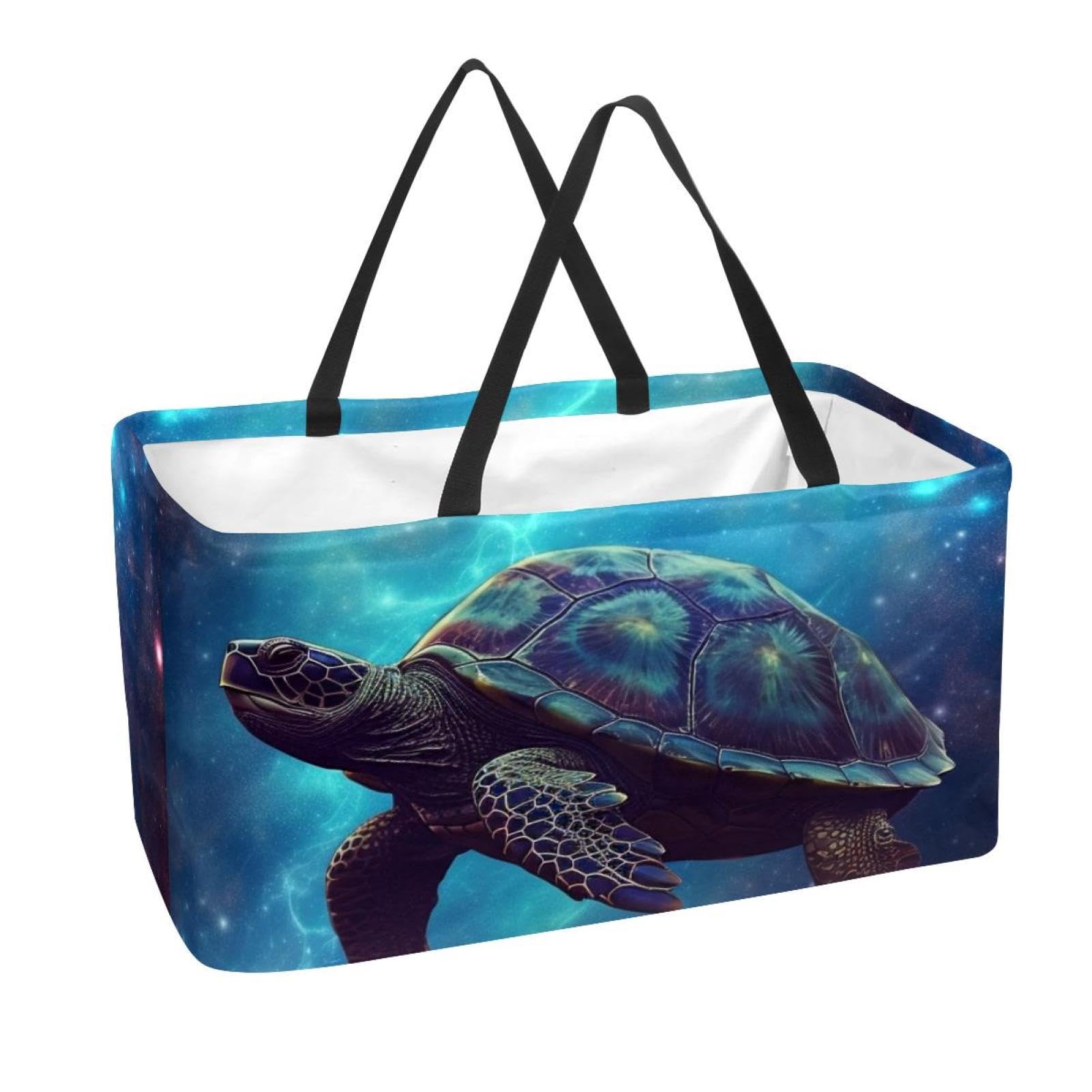 Sacs fourre-tout pliables tortue pour remplacer les emballages jetables fragiles