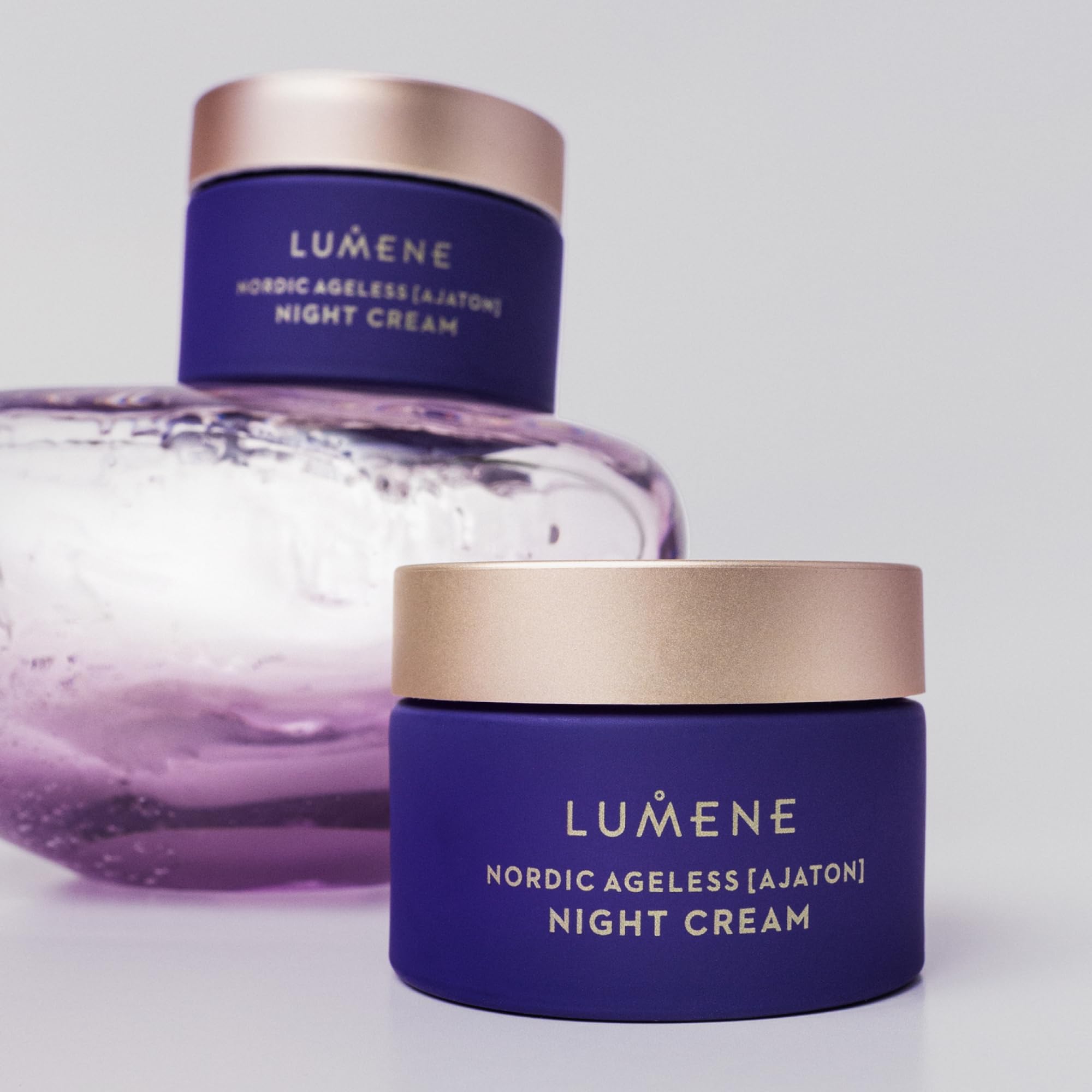 LUMENE Nordic Ageless [AJATON] Radiant Youth Night Cream | Verjüngt und regeneriert die Haut über Nacht | Mit nordischem Birkensaft und Antioxidantien für straffere, jugendlich aussehende Haut | 50 ml
