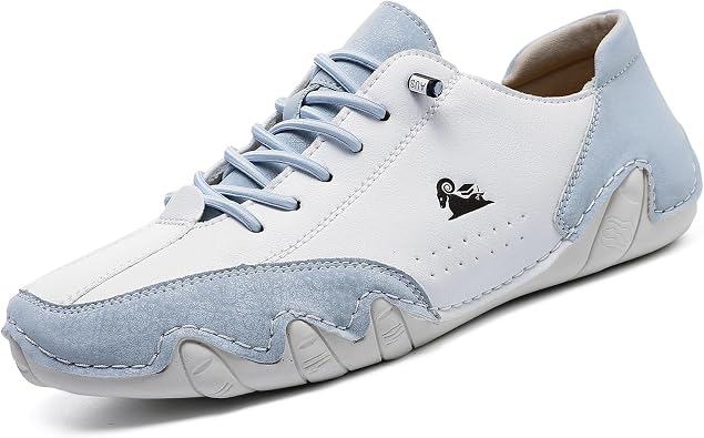 Boxpopla Italian Handmade Beck Low Shoes for Mens & Womens Light Walking Slip on Barefoot Casual Shoes Non-Slip Breathable Fashion Sneakers for Unisex Hiking & Driving
