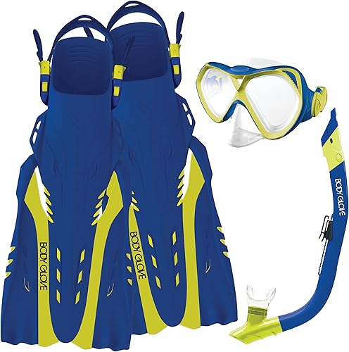 Body Glove Aquatic Cove Mask Snorkel and Fins Set