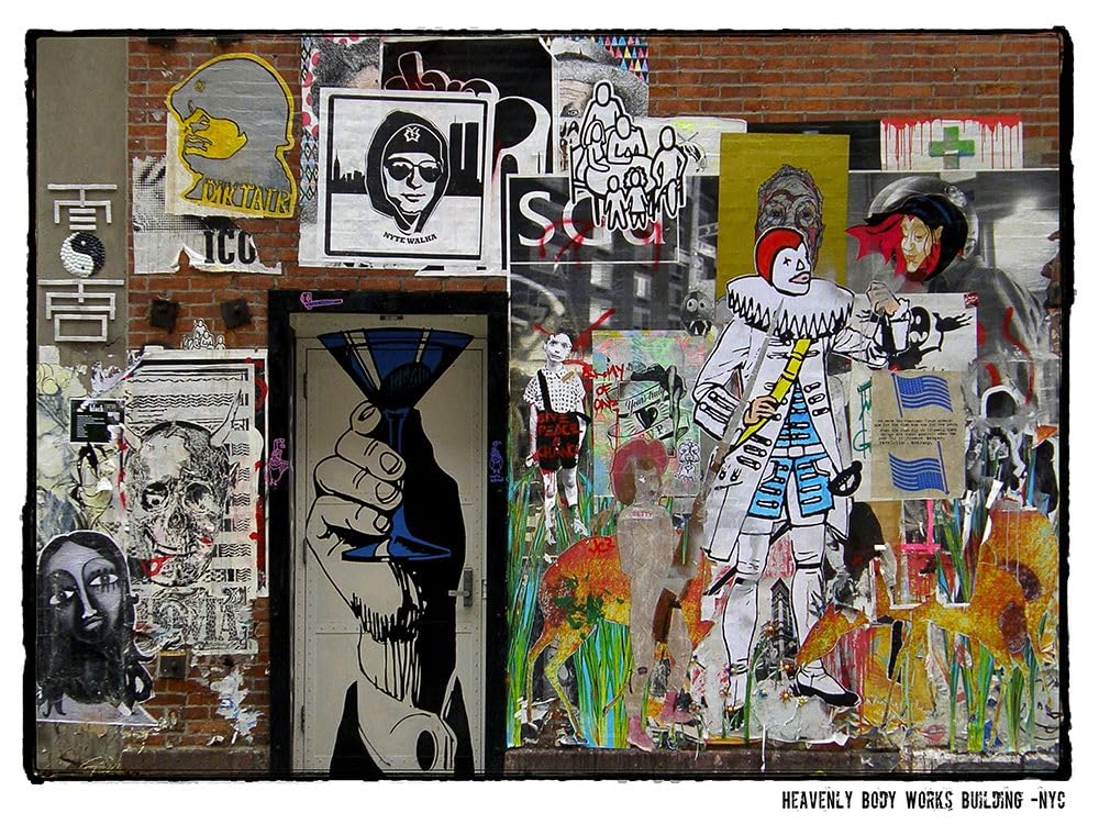 Heavenly Body Works Graffiti Budynek Plakat Druk - GST (24 x 18)