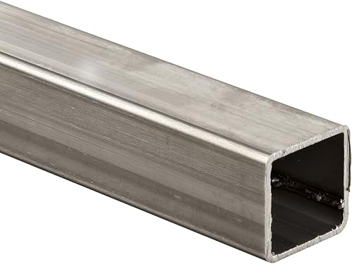 Barra rectangular de acero inoxidable 304 hueco, en pulgadas, ASTM A554, 1