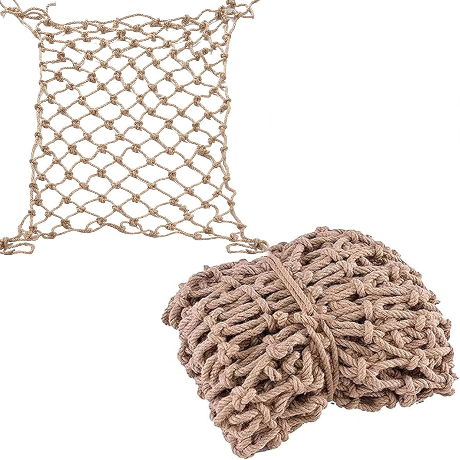 Filet de sécurité en corde de chanvre 3x3m pour la protection des enfants
