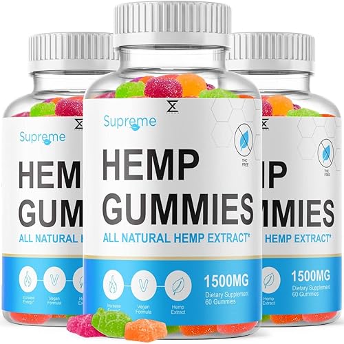 Miniatura 1 de Supreme CBC Gummies All Natural 1500 MG Supreme Hemp Gummies Advanced Formula Hemp Gummies (180 gomitas)