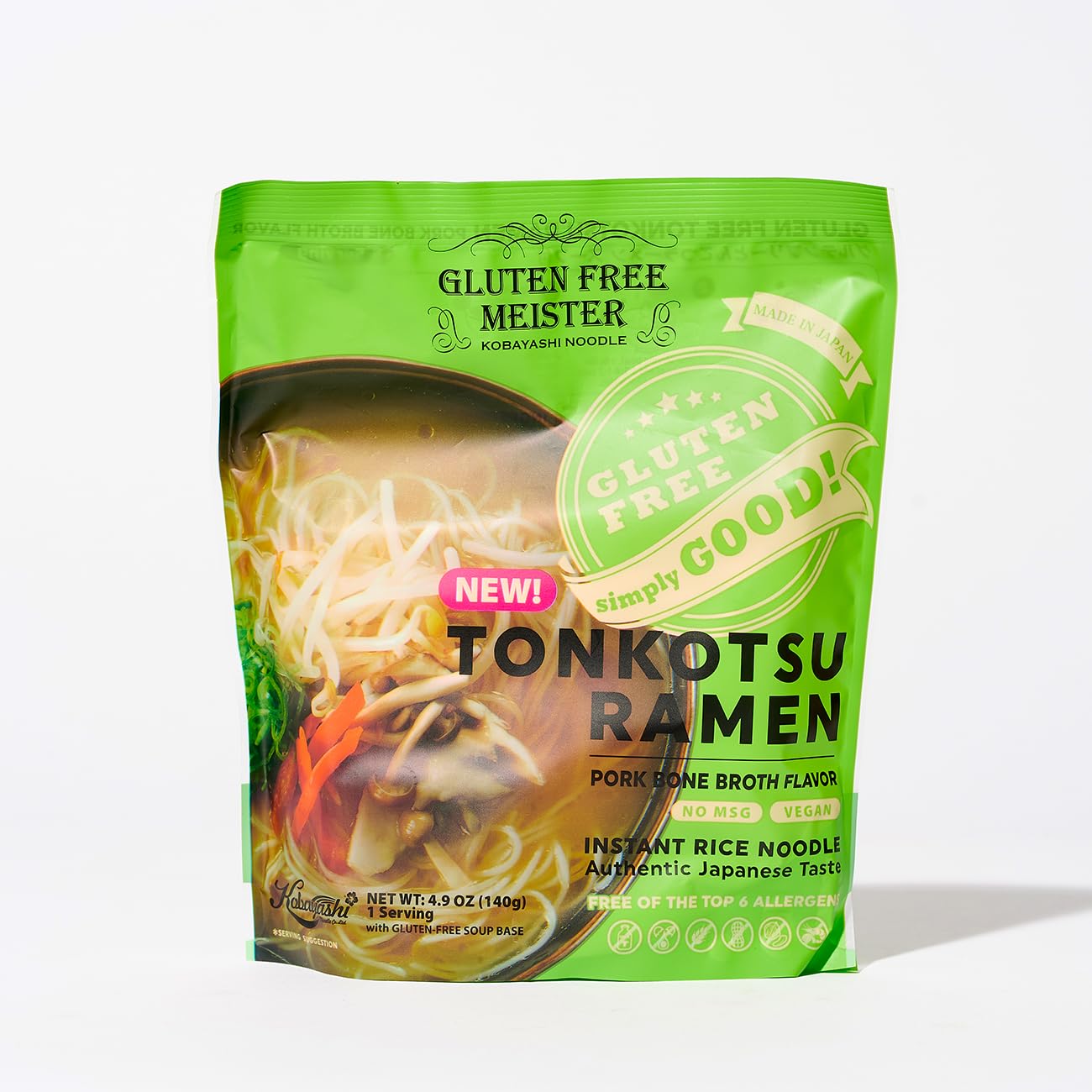 Gluten Free Meister Japanese Tonkotsu Ramen 6pk (Vegan)