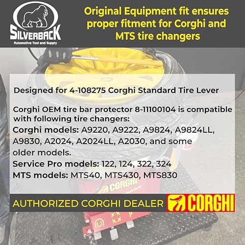 Miniatura 6 de Corghi 8-11100104 - Protector de barra de neumático amarillo (6 unidades)