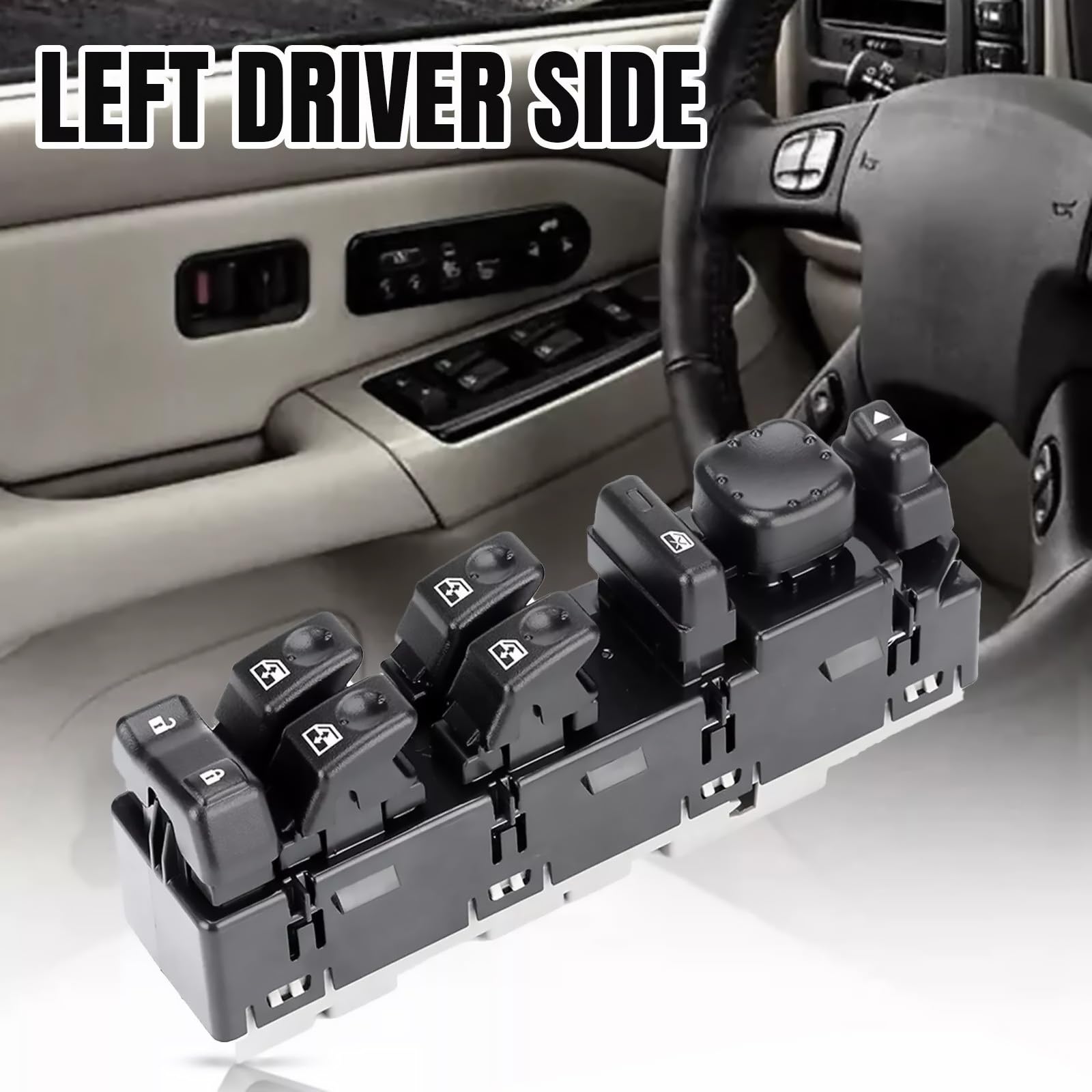 15883323 Front Driver Side Power Window Switch And Door Lock W/O - Foto 6