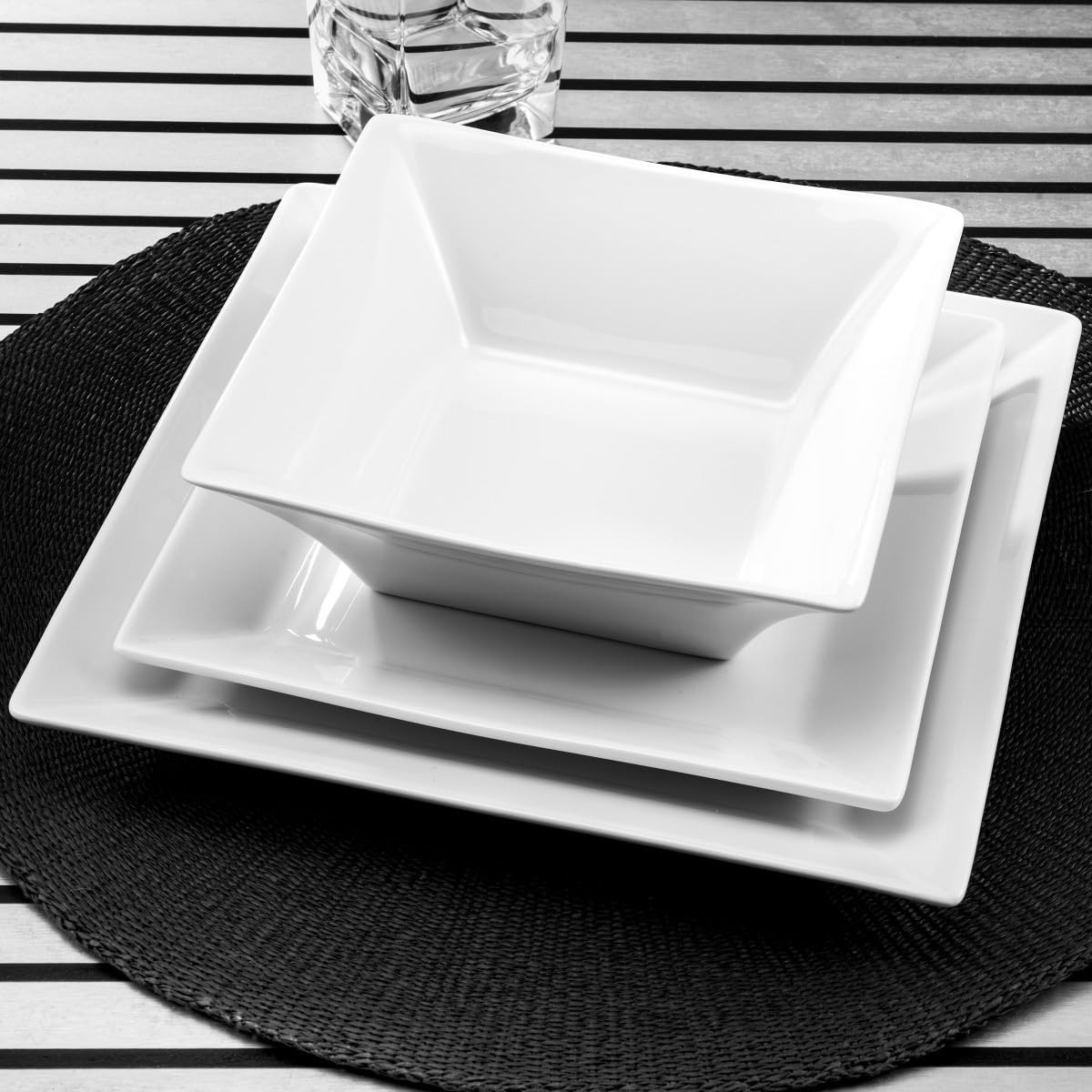 MEDARD DE NOBLAT - Piatto dessert - D16,5 cm - Ambasciata - Porcellana - Set di 6 - Bianco