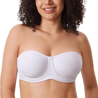 DELIMIRA Confishape Strapless Full Coverage Plus Size Bra