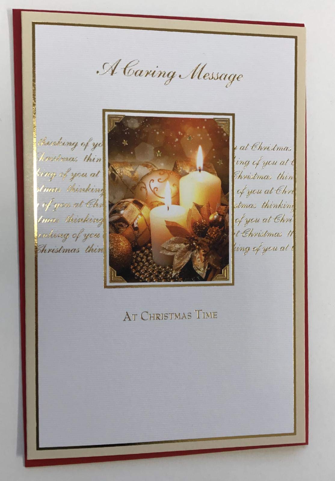 Shop Inc Gold A Caring Message Christmas Card - Greeting Card By Wishing Well