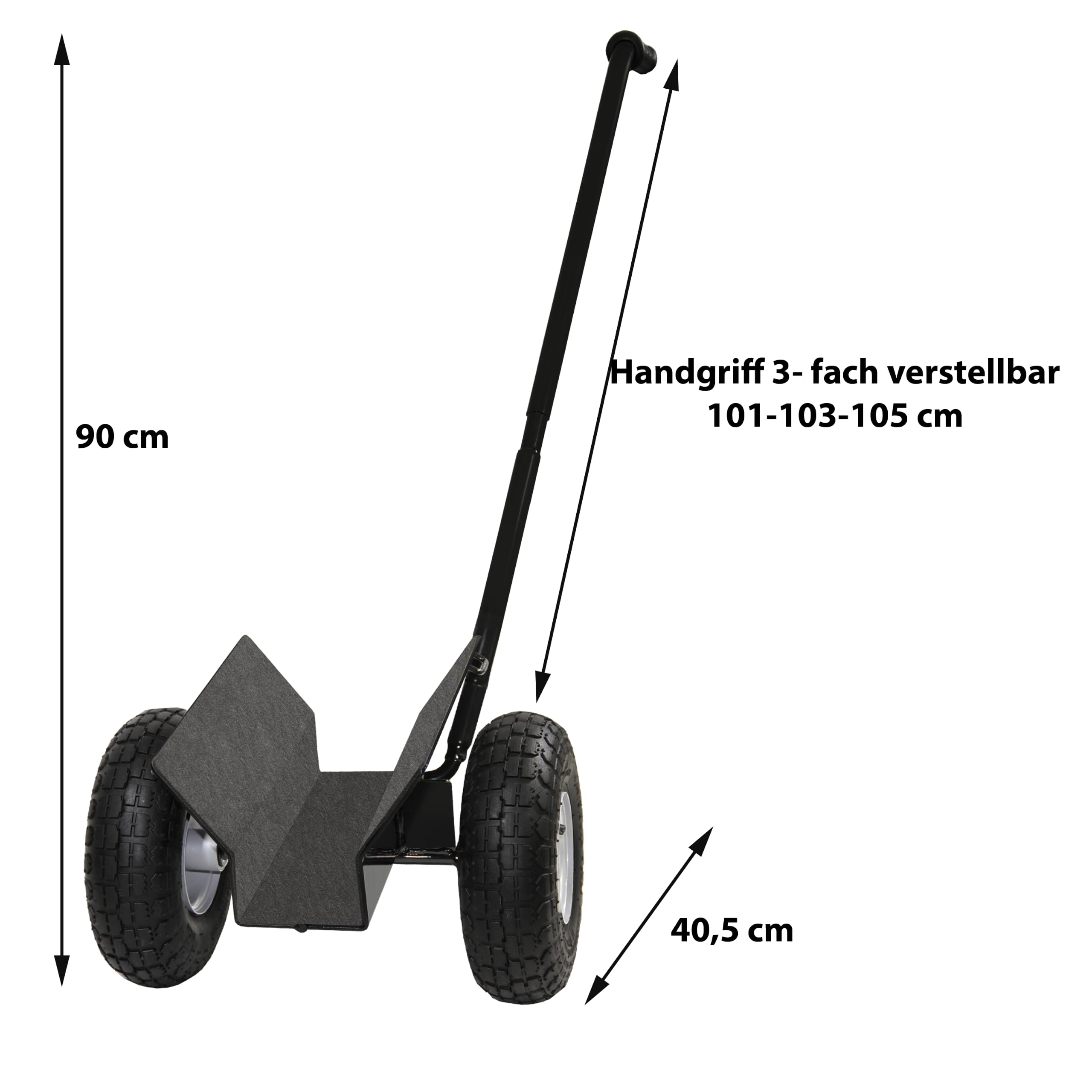 Plattenroller 275kg Tragkraft Plattenwagen mit Handgriff, Klemmwagen für Holzplatten, Glasplatten, Türen, Klemmbreite 0–10 cm, 4.10/3.50-4 Reifen P4