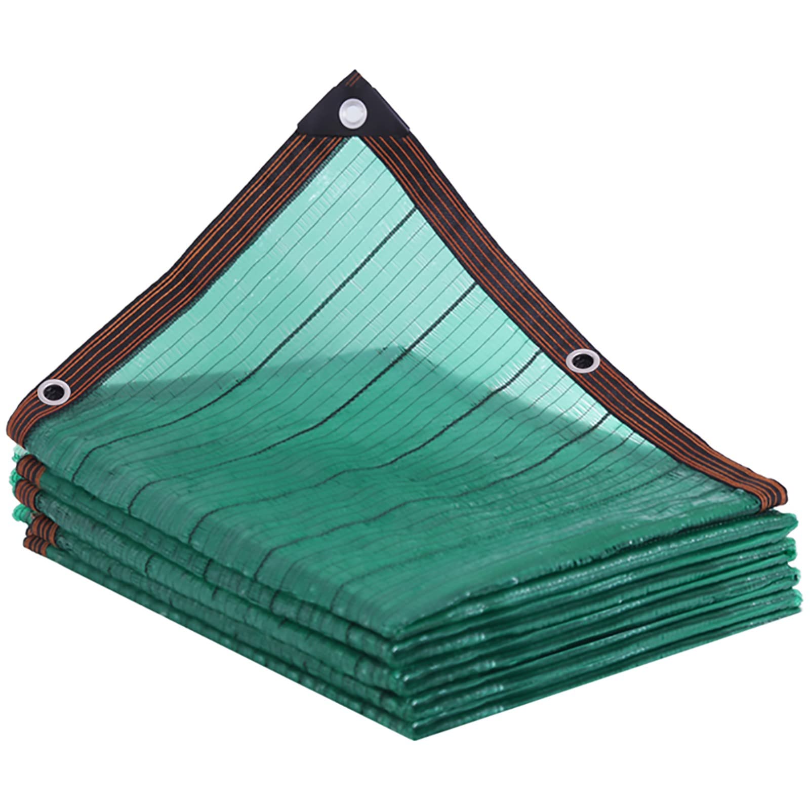 Malla verde con bloqueo UV para uso en exteriores, tela de sombra de jardín con ojales, ideal para patio, balcón y patio trasero