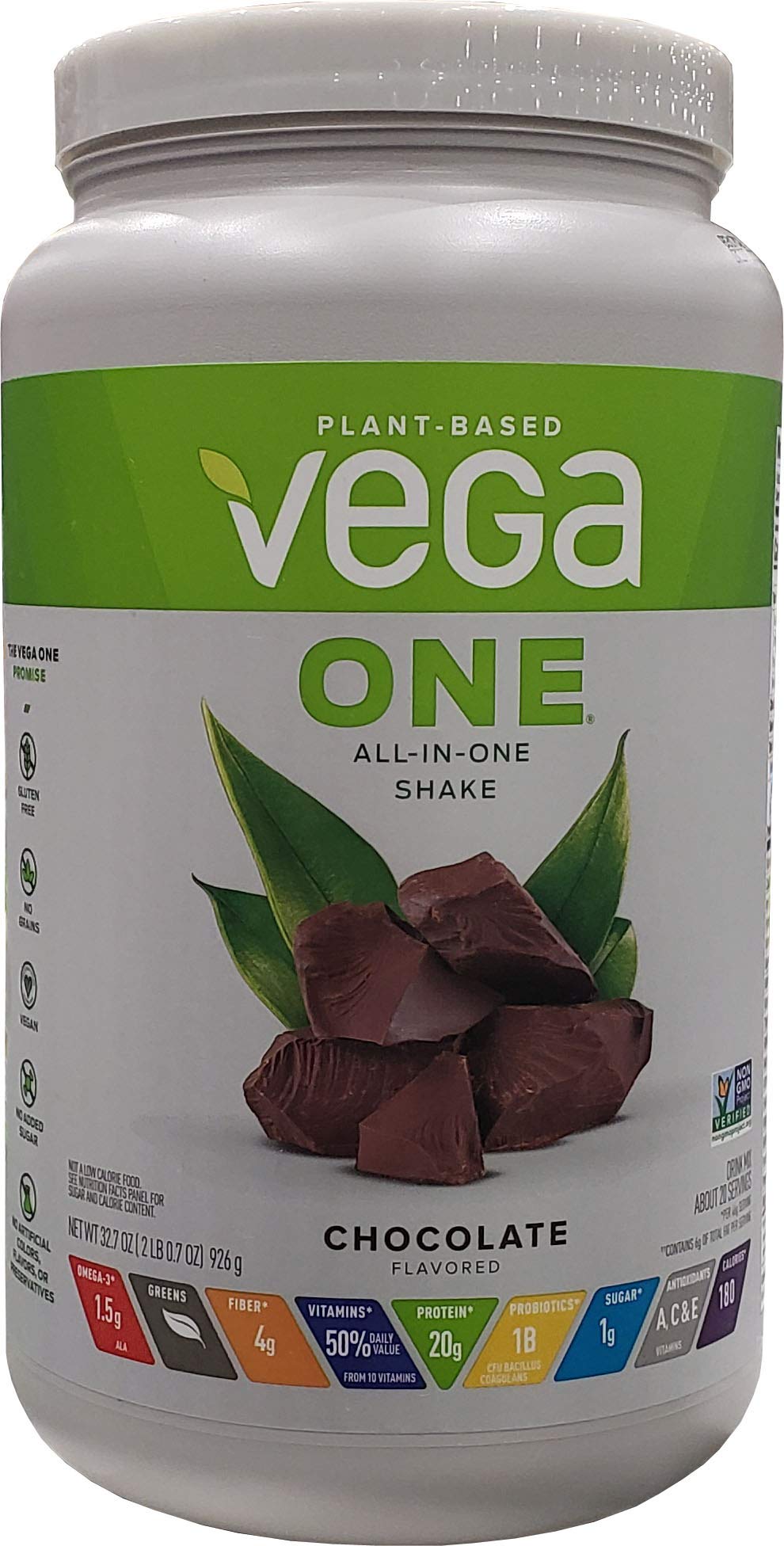 Vega One All in One Plant Based Chocolate 32.7 Oz, 32.700000000000003 oz