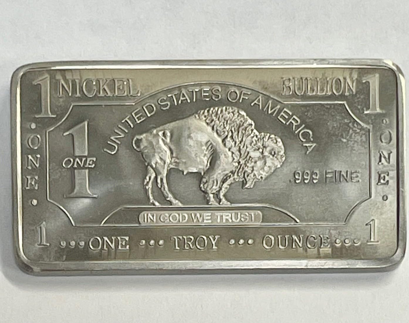 Amazon.com: Rare Mint 1oz Troy Ounce Nickel Bullion Bar 999 Pure