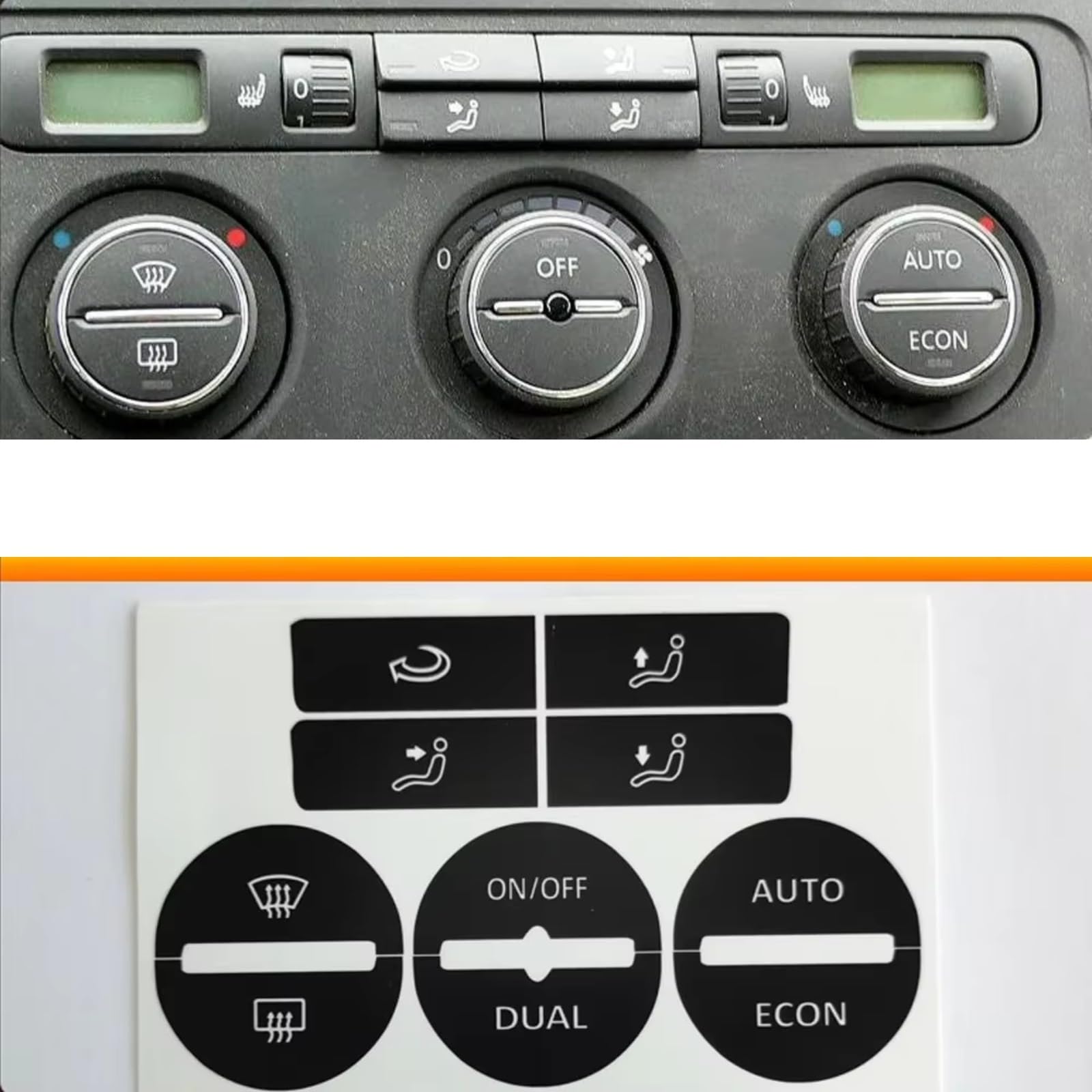 Auto Button Aufkleber Für VW Für PASSAT Auto Aufkleber Aufkleber