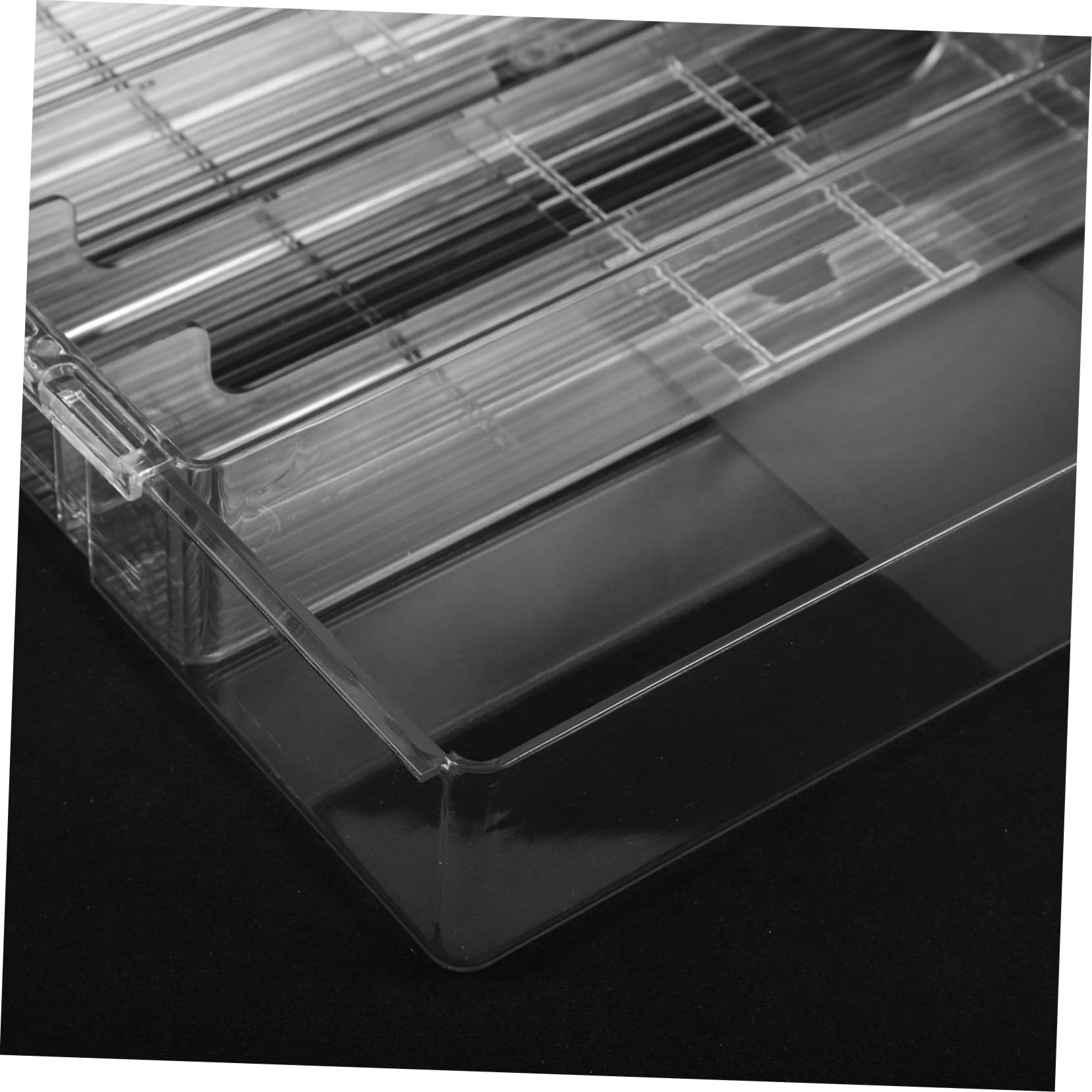 Caja Almacenaje Expandible de Acrílico Compartimentos Múltiples Organizador de Utensilios de Cocina Resistente y Fuerte Adecuado para Cajones y Baño