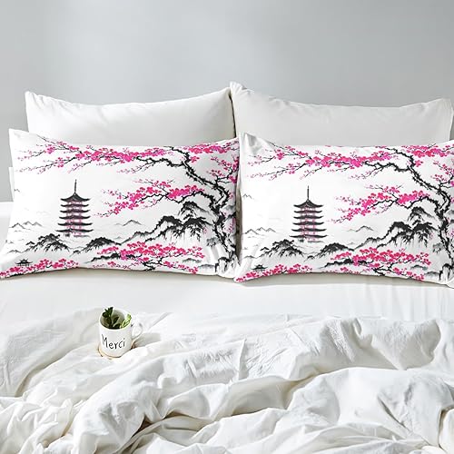 Miniatura 7 de Erosebridal Juego de sábanas de calavera de azúcar, tamaño individual, diseño floral exótico, juego de ropa de cama con huesos de esqueleto, sábana