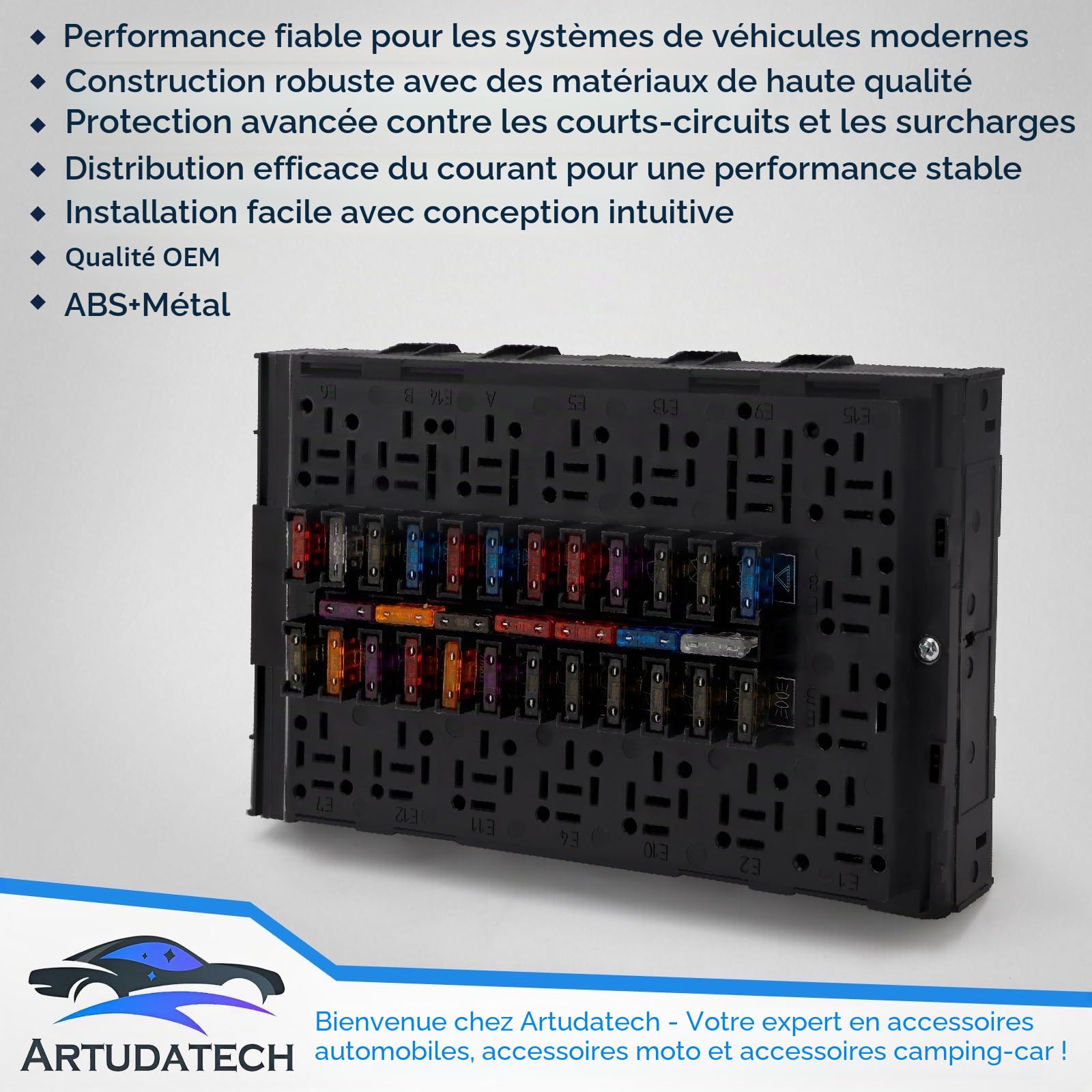 Boîte à fusibles pour voiture d'origine 2997086 4838244 pour Iveco Daily II III 1989-2006 - Fusibles plats pour véhicule 112 broches - Pièces de tuning auto de remplacement