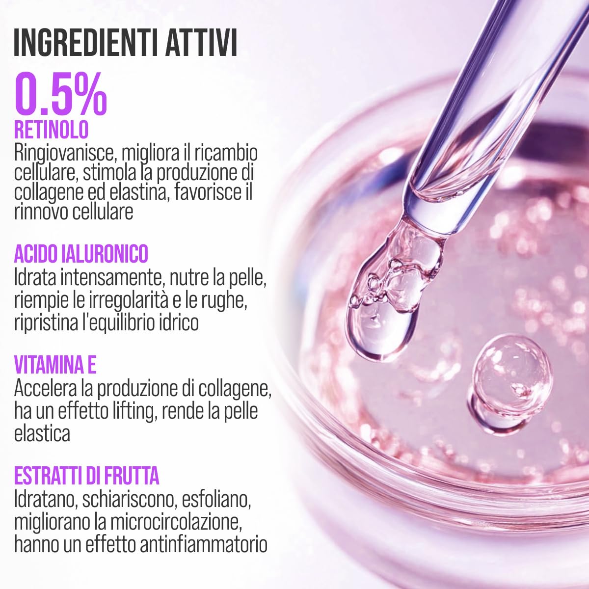 7DAYS Crema Viso e Collo Coreana Antirughe al Retinolo con Rullo Massaggiante – Effetto Lifting Rassodante e Compattezza, Azione Levigante, per Rughe e Linee Sottili, per il Doppio Mento, 40 ml