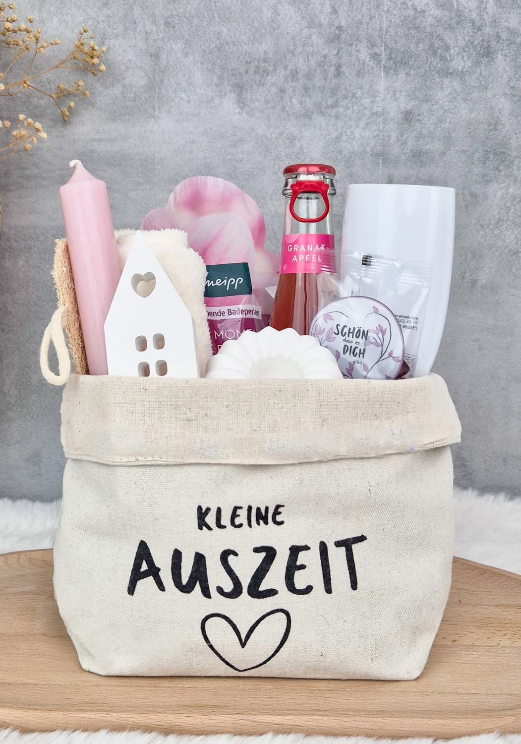 Wellness Geschenkset für Frauen | Geschenkkorb Kleine Auszeit Entspannung Geschenk Freundin Geburtstagsgeschenk