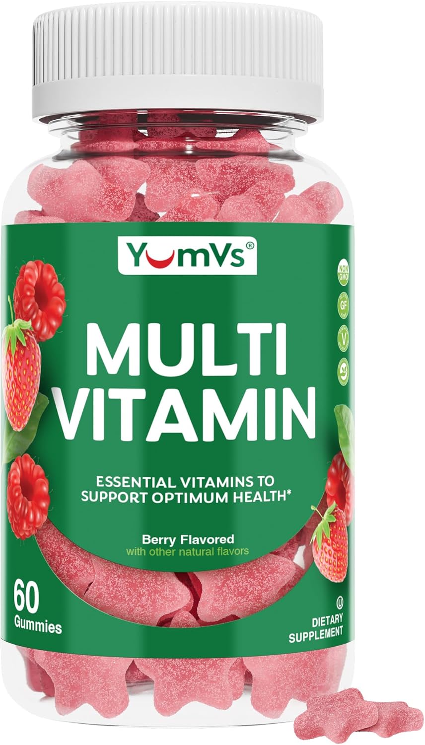 Multivitamin Gummies for Adults, Daily Gummy Vitamin for Women & Men, Immune Support Multivitamin Supplement, Ault Multi VIT Vitamin with Vitamins A, C, D, E, B-6, B-12, Zinc - 60 Gummies - Image 8