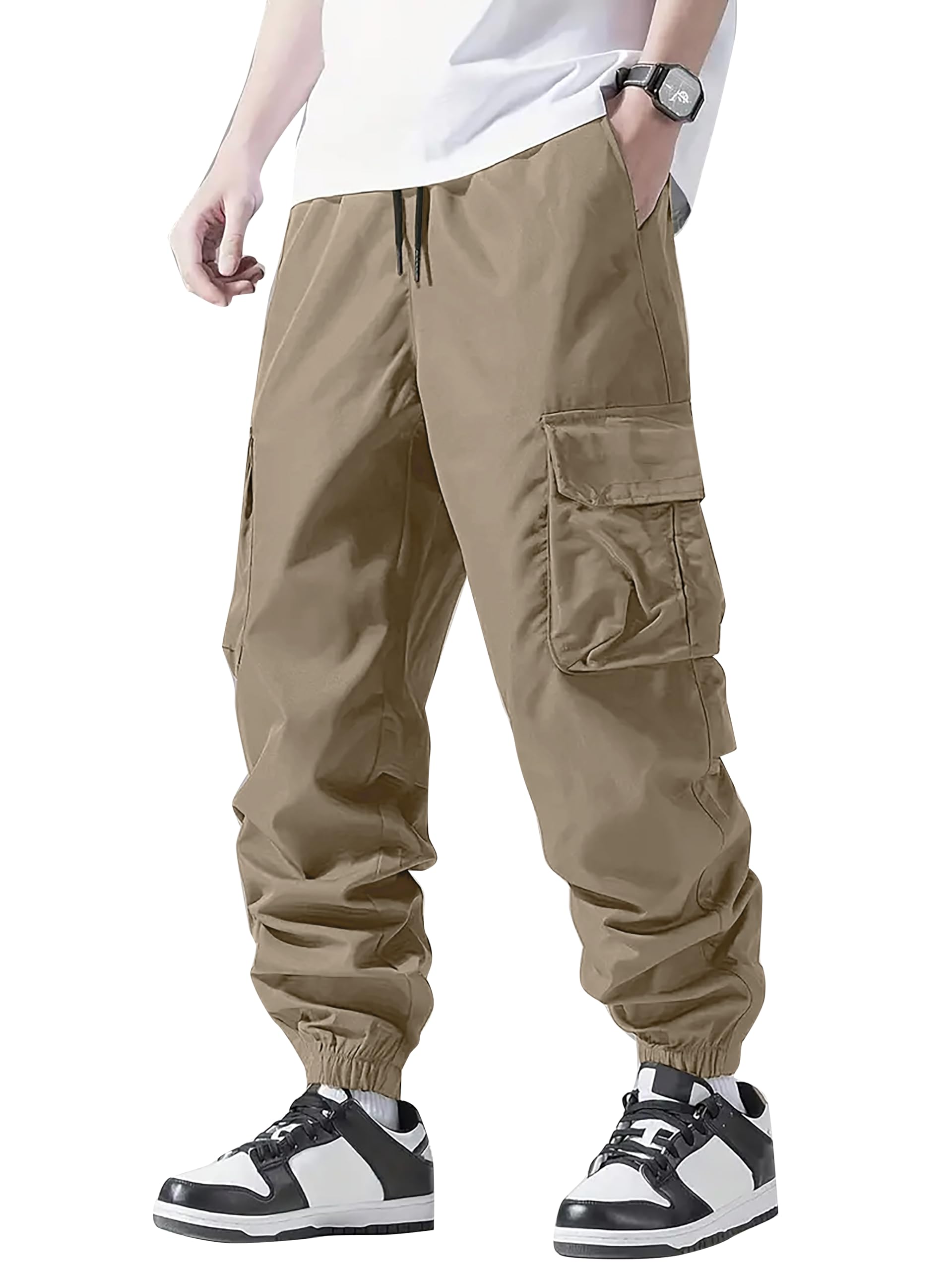 Anouk Men's Cargo || Men Cargo Pant || Cotton Cargo Pants || Cargos for Men in neutral