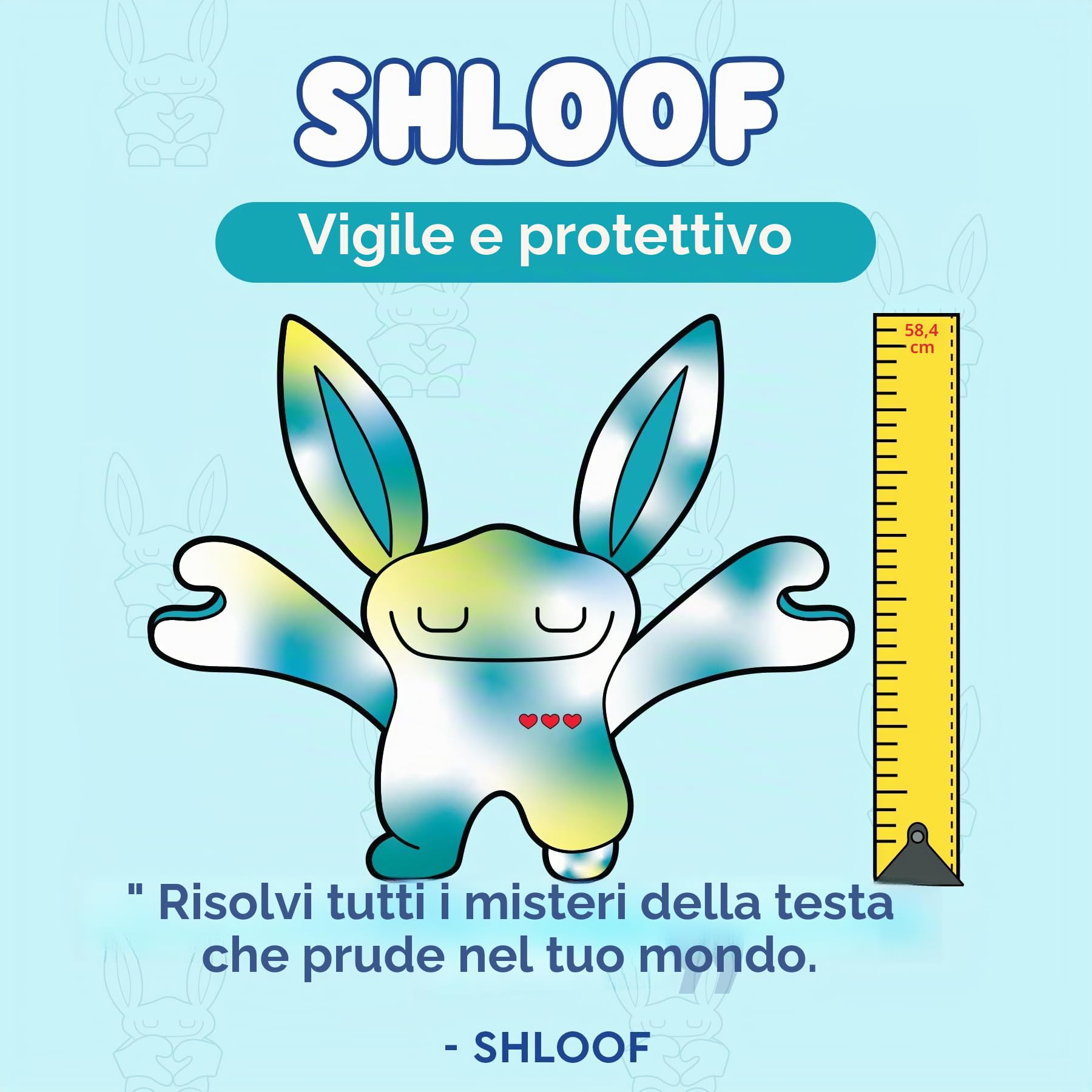 Bumpas Peluche ponderato – lavabile in lavatrice, peluche rilassante per bambini – braccia e corpo sono ponderati per dare un abbraccio realistico – Compagno morbido per il tempo di gioco