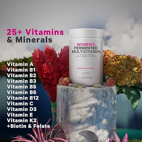 Miniatura 6 de Codeage Cápsulas de proteína de colágeno múltiple y péptidos en polvo + paquete multivitamínico diario para mujeres, más de 25 multivitaminas y