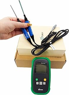 Portable Gaussmeter Digital Electronic Magnetic Field Meter with Accuracy 1% Two High-Sensitivity Low-Drift Radial&Axial Hall Sensor Range 200mT 2000mT USB Interface One-key mT G Unit Switching