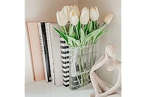A Book about Flowers Bookend Vase