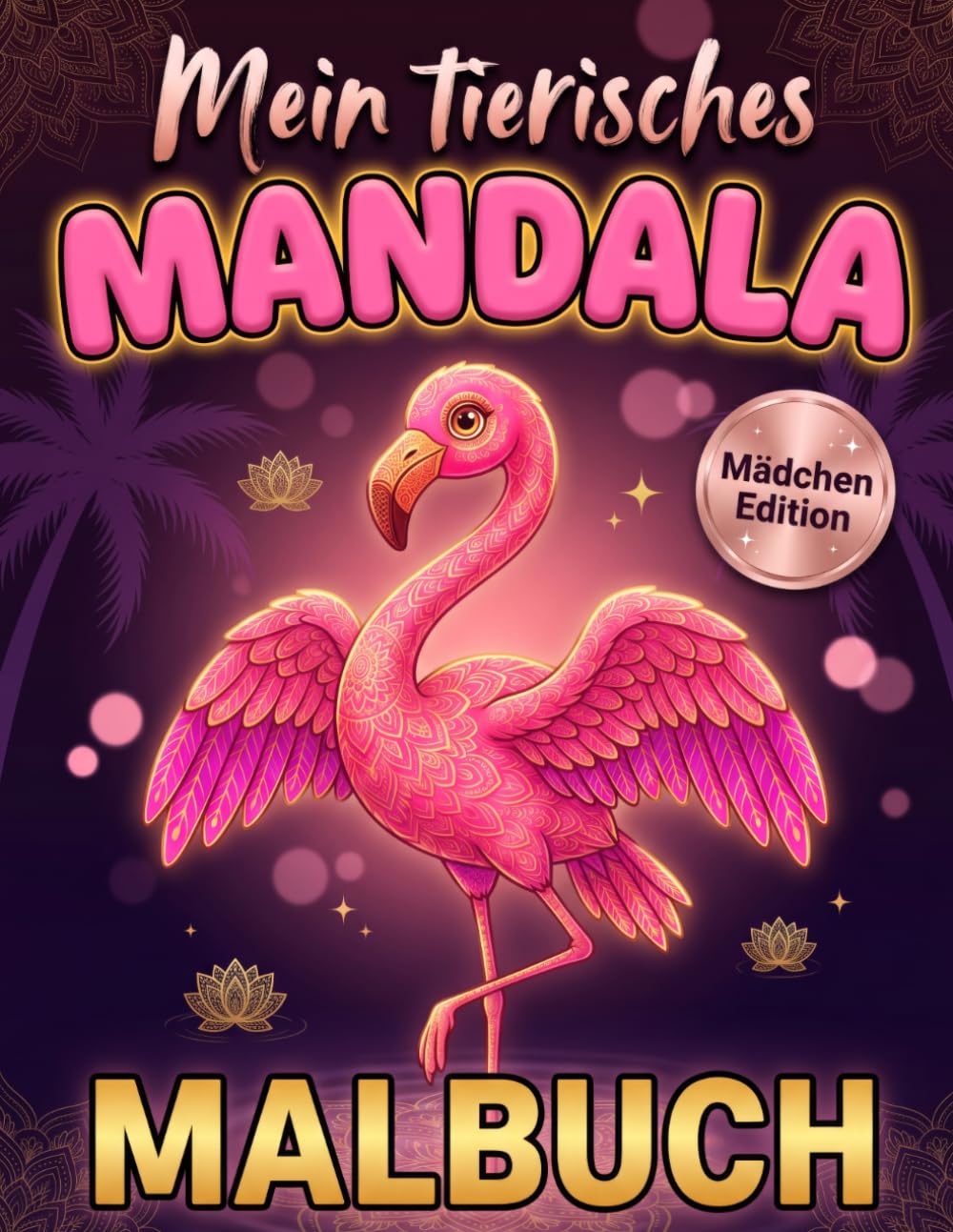 Mein Tierisches Mandala Malbuch für Mädchen: Das perfekte Geschenk, 50 Süße Tiermandalas ab 6 Jahre mit positiven Affirmationen