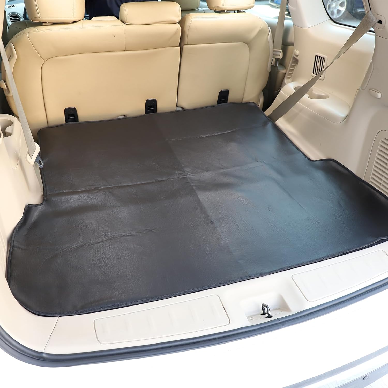 Premium All-Protection Cargo Mat Liner,Rear Trunk Mat for Nissan Pathfinder 2013 2014 2015 2016 2017 2018,All Weather Waterproof Odorless Cargo Frunk Tray Liner,Rear Trunk Cushion Mat Accessories