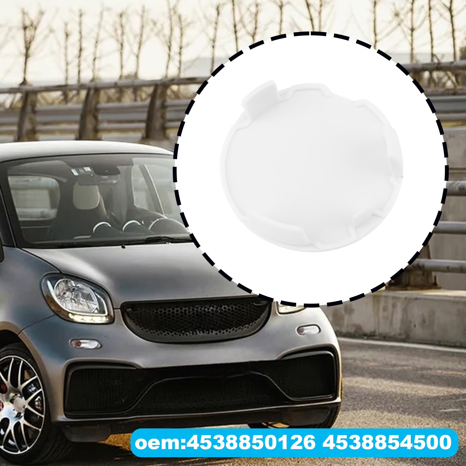 Gancio per auto Copertura da traino Paraurti anteriore posteriore Tappo per rimorchio da traino A 4518850122 C22A Per Smart Fortwo W451 2007-2014 2008 2009 2010  34